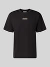 Wood Wood Regular Fit T-Shirt aus reiner Baumwolle Modell 'Oliver' Black