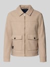 MCNEAL Regular Fit Jacke mit Viskose-Anteil Beige Melange