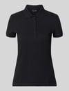Christian Berg Woman Slim Fit Poloshirt mit Knopfleiste Black