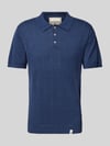 Colours & Sons Slim Fit Poloshirt mit Leinen-Anteil Marine