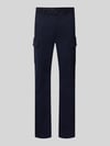 Napapijri Straight Fit Cargohose aus reiner Baumwolle Modell 'YASUNI' Marine