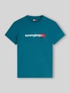 Tommy Jeans Regular Fit T-Shirt aus reiner Baumwolle Petrol