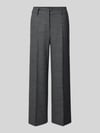 CAMBIO Wide Fit stoffen broek met viscose-wol-aandeel model 'California' Middengrijs gemêleerd