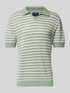 MCNEAL Regular Fit Poloshirt mit V-Ausschnitt Lind