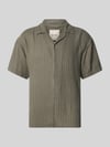 ONLY & SONS Regular Fit Freizeithemd aus Viskose-Leinen-Mix Modell 'LATHAM' Oliv
