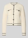 Gestuz Regular Fit Strickjacke mit Woll-Anteil Modell 'cleana' Beige