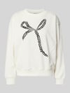 Tom Tailor Denim Regular Fit Sweatshirt aus Baumwoll-Mix Offwhite Melange
