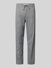 Selected Spodnie w kroju slim fit z mieszanki bawełny i lnu model 'BRODY' Jasnoniebieski