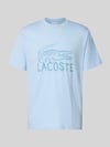 Lacoste Regular Fit T-Shirt aus reiner Baumwolle Hellblau
