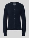 Samsøe Samsøe Regular Fit Cardigan aus Woll-Alpaka-Mix Modell 'NOR' Marine