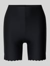 SKINY slim fit biker-shorts met sierafwerkingen Zwart