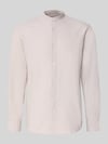 JACK & JONES Freizeithemd mit Leinen-Anteil Modell 'BREEZE' Sand