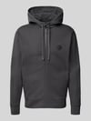 BOSS Green Regular Fit Sweatjacke aus Baumwoll-Mix Dunkelgrau