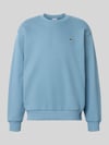 Lacoste Bluza o kroju regular fit z mieszanki bawełny Szaroniebieski