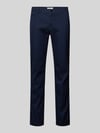 Brax Chinosy o kroju slim fit z wpuszczanymi kieszeniami w stylu francuskim model ‘Fabio’ Ciemnoniebieski