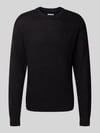 JACK & JONES Strickpullover mit Rundhalsausschnitt Modell 'KAITO' Black