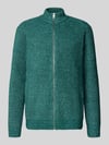 Tom Tailor Regular Fit Strickjacke mit Woll-Anteil Dunkelgruen