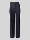 Jake*s Collection Spodnie o kroju straight fit w kant Granatowy