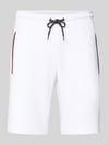 Christian Berg Men Sweatshorts mit elastischem Bund Weiss