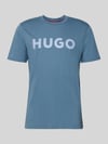 HUGO Regular Fit T-Shirt aus reiner Baumwolle Modell 'DULIVIO' Rauchblau