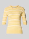 Scotch & Soda Gebreide pullover van katoenmix Lichtgeel
