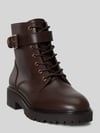 Lauren Ralph Lauren Schnürstiefel aus echtem Leder Dunkelbraun
