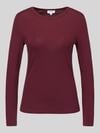 s.Oliver RED LABEL Slim fit shirt met lange mouwen van puur katoen Bordeaux