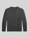 Polo Ralph Lauren Regular Fit Langarmshirt aus reiner Baumwolle Mittelgrau