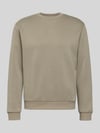 JACK & JONES Sweatshirt met geribde boorden Model 'BRADLEY' Olijfgroen
