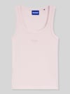 HUGO Blue Regular fit tanktop van katoenmix model 'Damatank_B' Lichtroze