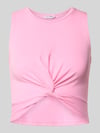 NOISY MAY® Kort top met knoopdetail model 'TWIGGI' Roze