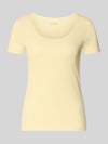 Christian Berg Woman Pyjama-Oberteil mit Spitzenbesatz Hellgelb