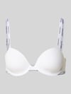 Calvin Klein Underwear BH mit Label-Spaghettiträgern Modell 'Demi' Weiss