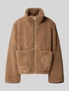 Neo Noir Jacke mit Teddyfell Modell 'Effa' Beige