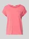 s.Oliver RED LABEL regular fit T-shirt van puur katoen Felroze