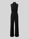 Rinascimento Jumpsuit mit Bundfalten Black