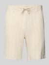 JACK & JONES Regular Fit Shorts mit Tunnelzug Modell 'MYKONOS' Offwhite