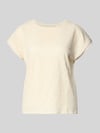 VERO MODA Regular Fit T-Shirt in Ajour-Strickoptik Modell 'MAYA' Ecru