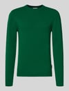 Casual Friday Oversized gebreide pullover met geribde boorden Groen