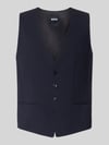 BOSS Regular Fit Anzugweste aus Schurwoll-Mix Blau