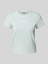REVIEW T-Shirt mit Label-Print Bleu