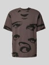The Hundreds T-Shirt mit Label-Stitching Modell 'SURVEILLANCE' Anthrazit