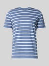 Christian Berg Men Regular Fit T-Shirt Mit Logo-Stitching Jeansblau