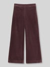 Marc O'Polo Wide Leg Cordhose aus reiner Baumwolle Dunkelrot