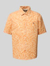 Napapijri Slim fit vrijetijdsoverhemd met logostitching Oranje
