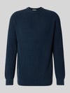DRYKORN Strickpullover mit Rundhalsausschnitt Dunkelblau