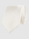 MONTI Krawatte aus reiner Seide (6 cm) Ecru