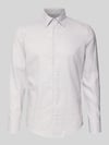 Seidensticker Slim Fit Business Hemd aus Baumwolle mit Button Down Kragen Sand
