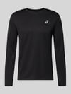 ASICS Regular fit shirt met lange mouwen met logoprint Zwart