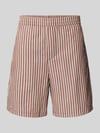 Selected Regular Fit Shorts aus reiner Baumwolle Modell 'STUART' Hellbraun